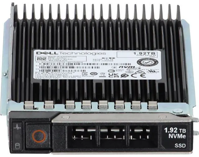 Alt view image 2 of 6 - Dell 1.92TB PCIe Gen4 NVMe RI TLC 2.5 SSD 7450 Pro (JH61J)