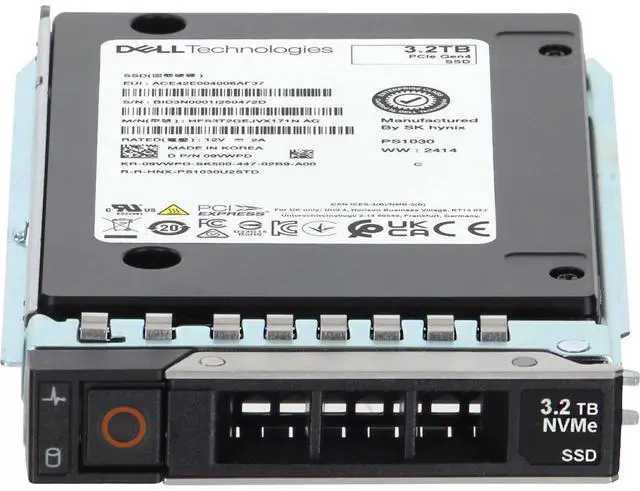 Alt view image 2 of 6 - Dell 3.2TB PCIe Gen4 NVMe MU TLC 2.5 SSD PS1030 (9VWPD)