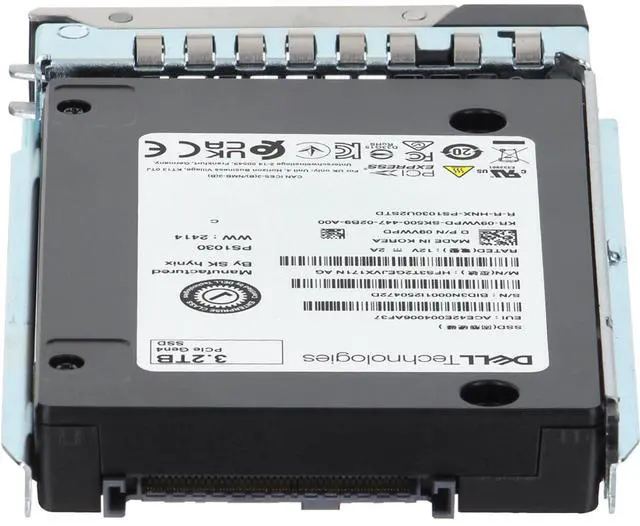Alt view image 4 of 6 - Dell 3.2TB PCIe Gen4 NVMe MU TLC 2.5 SSD PS1030 (9VWPD)