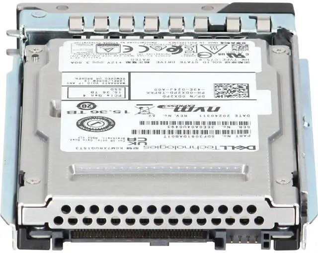 Alt view image 4 of 6 - Dell 15.36TB PCIe Gen4 NVMe RI TLC 2.5 SSD KCM7XRUG15T3 (DX2PD)