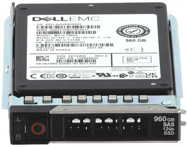 Alt view image 2 of 7 - Dell 1.92TB 6Gbps SATA RI TLC 2.5 SSD PM883a CPO (9F9Y6) -R