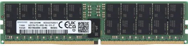 Alt view image 3 of 6 - Samsung 64GB 2Rx4 DDR5 RDIMM- 4800MT/s (M321R8GA0BB0-CQKMG-OSTK)