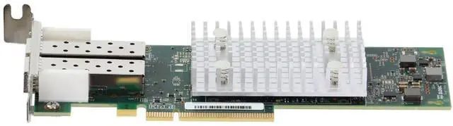Alt view image 3 of 6 - Dell Qlogic QLE2772 Dual 32Gb Fibre Channel SFP+ LP (NMDJF)