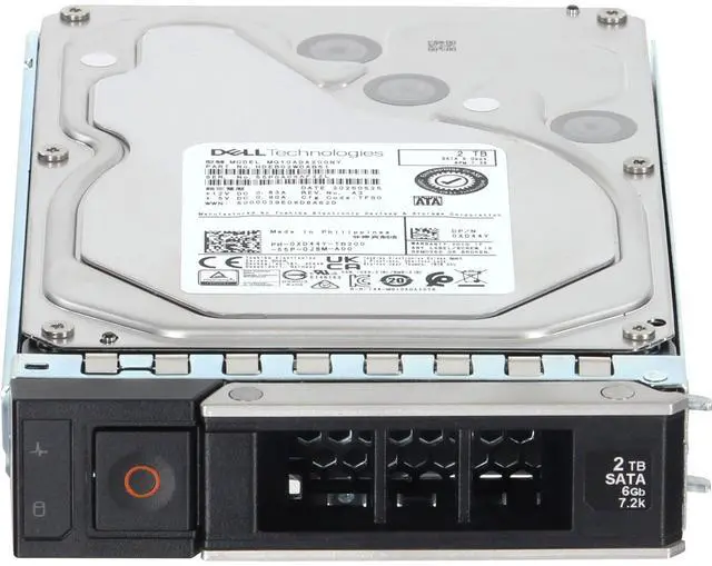 Alt view image 2 of 6 - Dell 2TB 7.2K 512n 6Gbps SATA 3.5 HDD MG10-D (XD44Y)
