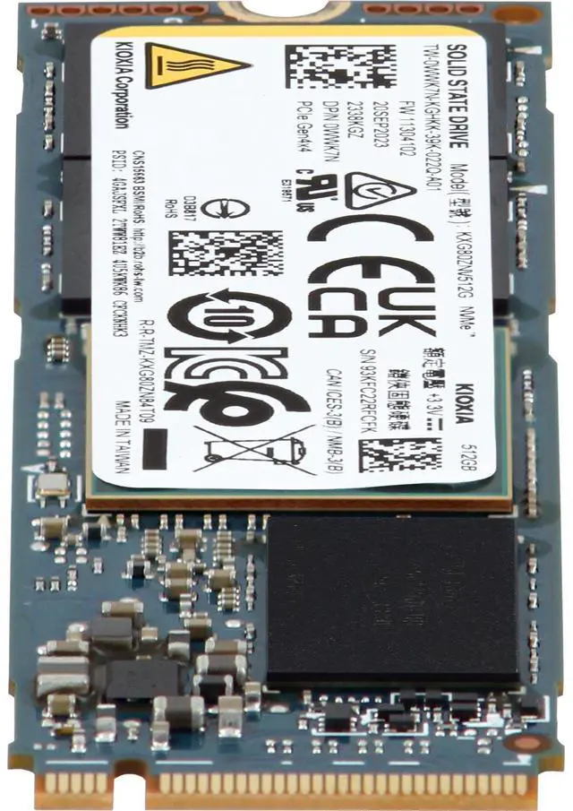 Alt view image 2 of 6 - Dell Kioxia 512GB PCIe Gen4 NVMe RI TLC 2280 M.2 SSD for Workstations (WWK7N)