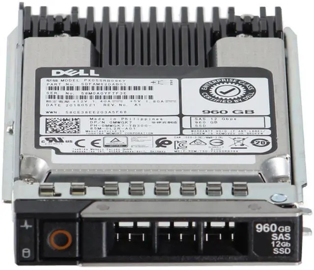 Alt view image 2 of 6 - Dell 960GB 12Gbps SAS RI MLC 2.5 SSD PX05SRB096Y (ME4) CPO (MWGK7) -R