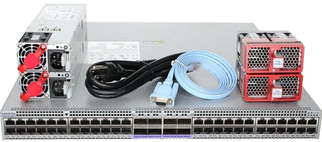 Main image of Arista DCS-7050TX3-48C8-F 48P 10GbE RJ45 8P 100GbE QSFP100 Switch