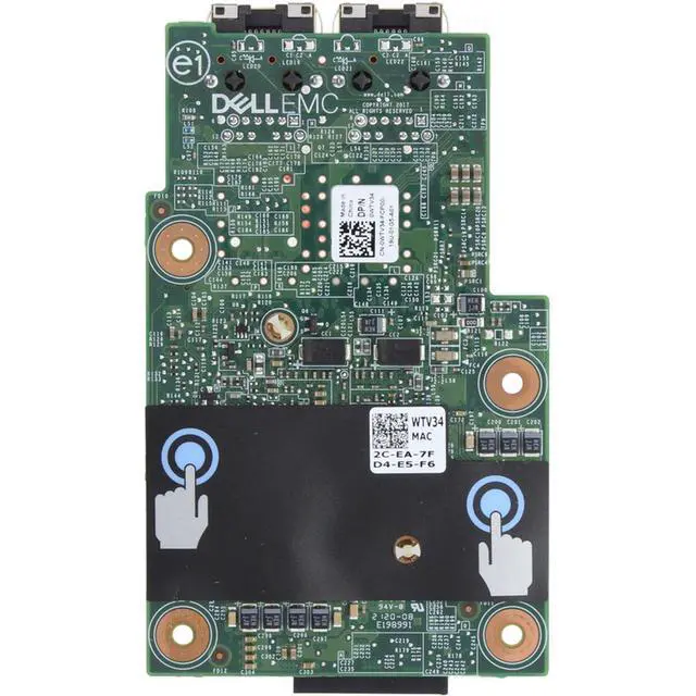 Alt view image 5 of 6 - Dell Broadcom 57416 Dual 10GbE RJ45 LOM (WTV34-CNB-OSTK)