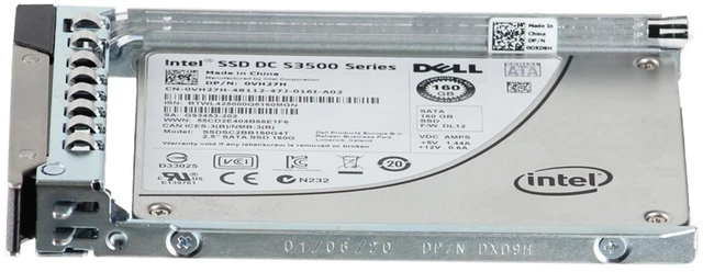 Alt view image 3 of 5 - VH27H-CP1 Dell 160GB 3Gbps SATA RI MLC 7mm 2.5 SSD S3500 CPO