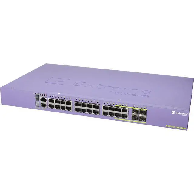 Alt view image 3 of 5 - Extreme Networks X440-G2-24T-10GE4 24P 1GbE 4P SFP Switch