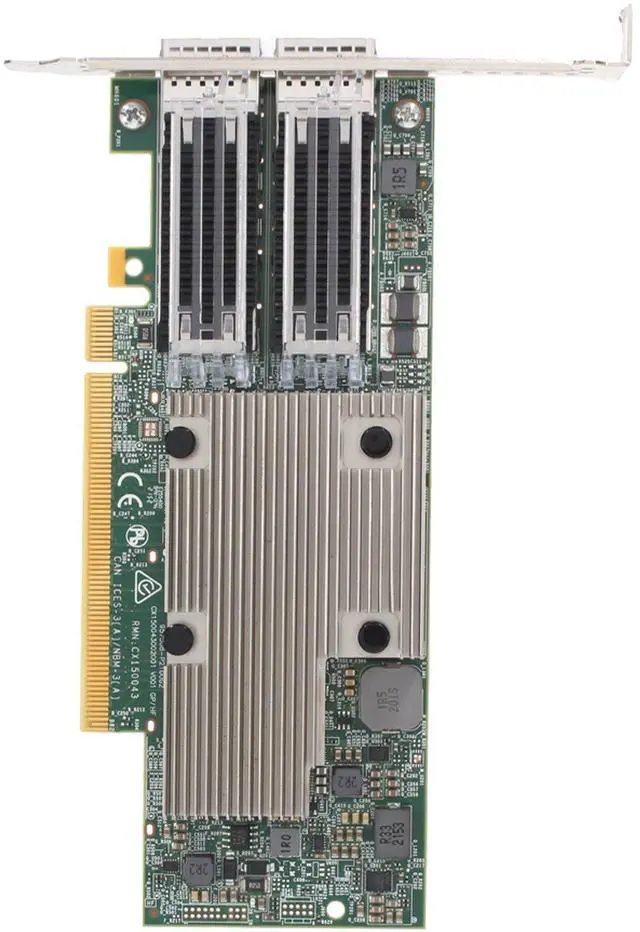 Alt view image 5 of 6 - Dell Broadcom 57508 Dual 100GbE QSFP56 FH (FPM6F)