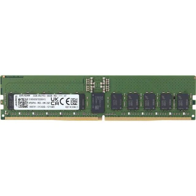 Alt view image 3 of 3 - KP8XPW-MID-IIMI 2507 Kingston 32GB 2Rx8 DDR5 RDIMM- 5600MT/s