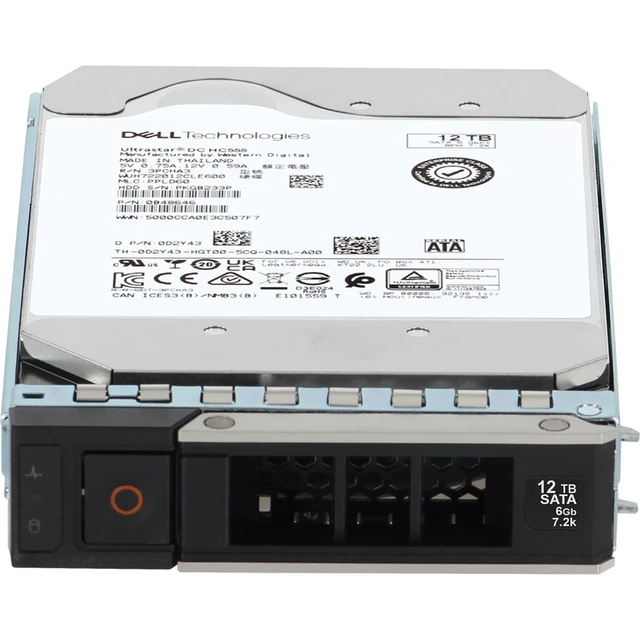 Alt view image 2 of 5 - D2Y43-CDN Dell 12TB 7.2K 512e 6Gbps SATA 3.5 HDD Ultrastar DC HC555
