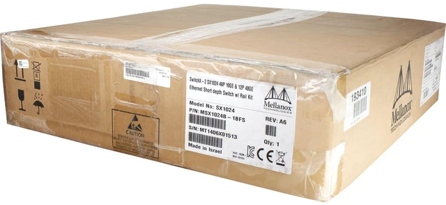 Main image of Mellanox MSX1024B-1BFS 48P SFP+ 12P 56Gb/S FDR QSFP+ P2C Switch (Kit)