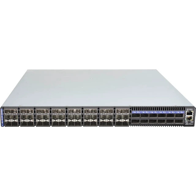 Alt view image 4 of 5 - Mellanox MSX1024B-1BFS 48P SFP+ 12P 56Gb/S FDR QSFP+ P2C Switch (Kit)