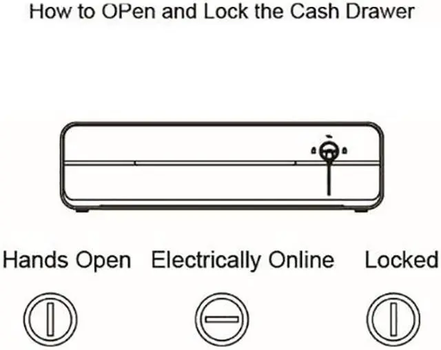 Alt view image 3 of 7 - Beelta Cash Register Drawer 16” for Point of Sale (POS) System with Fully Removable Cash Tray, 5 Bill slots / 5 Coin slots, 24V, RJ11/RJ12 Key-Lock, Media Slot, SPCC, White