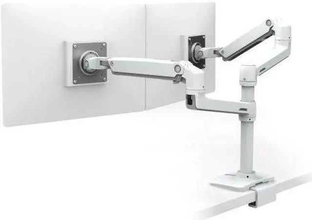 Main image of Ergotron 45-502-216 Lx Dual Stacking Arm - Desk Mount For 2 Lcd Displays - Aluminum, Steel - White - Screen Size: Up To 24 Inch