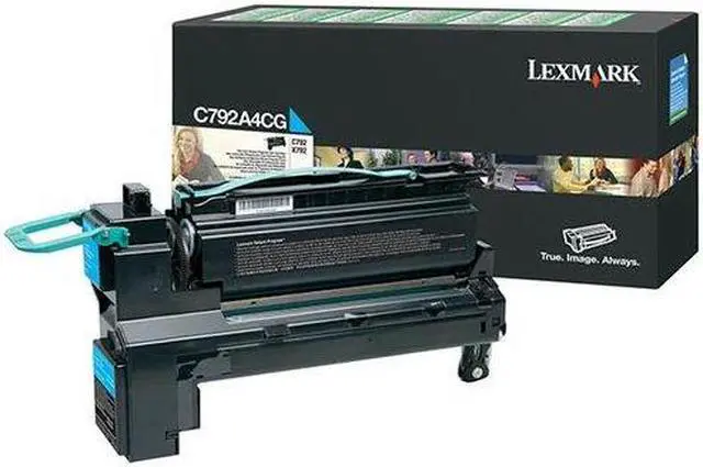 Alt view image 4 of 12 - Lexmark C792A4CG Return Program Toner Cartridge - Cyan
