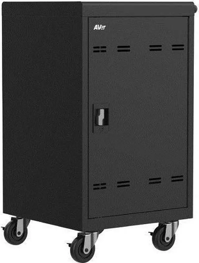 Alt view image 2 of 13 - AVer AVerCharge B30 30 Device Charging Cart, 24.6"w x 21.3"d x 38.1"h