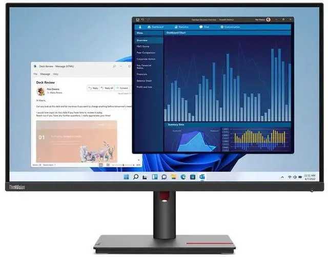 Alt view image 14 of 20 - Lenovo ThinkVision 27 inch Monitor - T27p-30