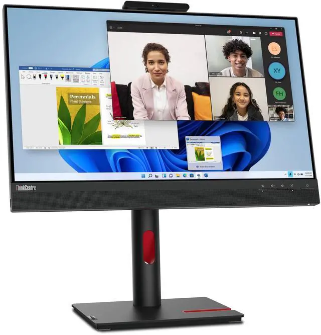 Alt view image 16 of 20 - Lenovo ThinkCentre Tiny-in-One 24" Gen 5 Speaker Webcam FHD IMonitor 12NAGAR1US