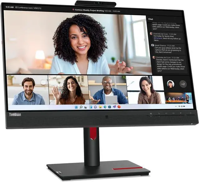 Alt view image 9 of 20 - Lenovo ThinkVision 23.8 inch Monitor - T24mv-30