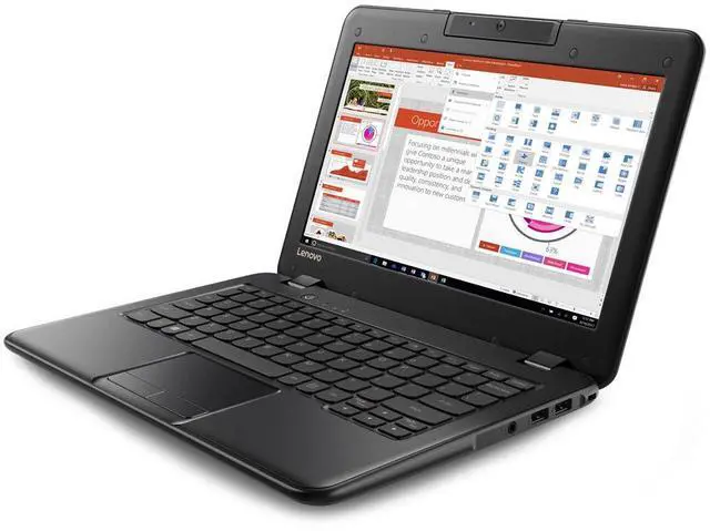 Alt view image 11 of 15 - Lenovo 300e Winbook 81FY000BUS 11.6" Touchscreen LCD 2 in 1 Notebook - Intel Celeron N3450 Quad-core (4 Core) 1.10 GHz - 4 GB - 128 GB Flash Memory - Windows 10 Pro - 1366 x 768 - In-plane Switching (IPS) Technology - Convertible