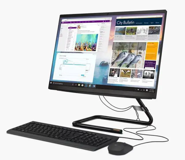Alt view image 2 of 8 - Lenovo IdeaCentre AIO 3 22IMB05 G6400T 1TB 4GB RAM 21.5" Windows 10H All In One