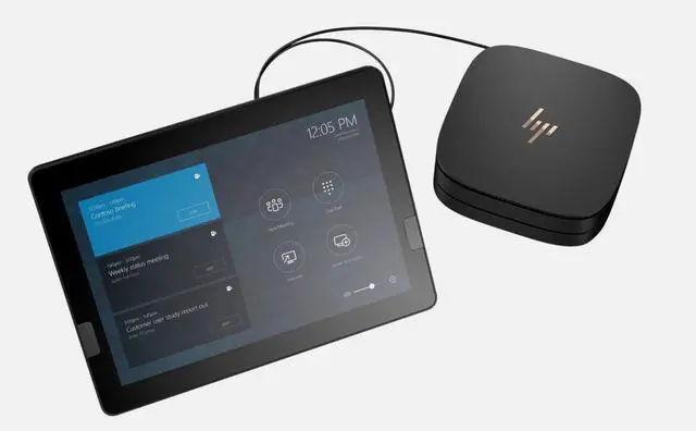 Alt view image 2 of 13 - HP Elite Slice G2 Desktop Computer - Intel Core i5 7th Gen i5-7500T Quad-core (4 Core) 2.70 GHz - 8 GB RAM DDR4 SDRAM - 128 GB SSD - Ultra Small - Sparkle Black - Windows 10 IoT Enterprise 64-bit - In