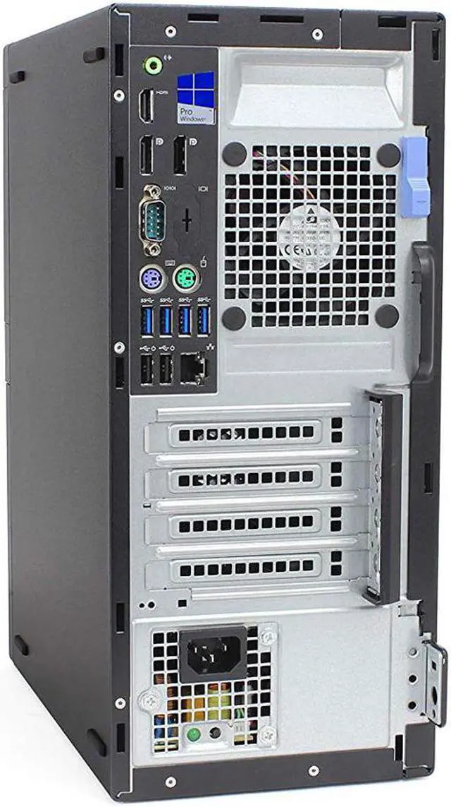 Alt view image 4 of 15 - Dell Optiplex 7040 Tower, Quad Core I5-6500 CPU 3.20GHZ, 4K UHD 3-Monitor Support, 2x Display Port, HDMI, 8GB, 250GB, Windows 10 Pro