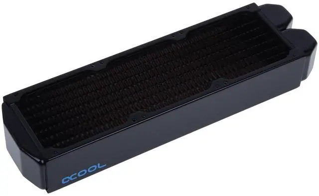 Alt view image 8 of 8 - Alphacool NexXxos XT45 Full Copper Radiator 240, 80mm x 3, Triple Fan, Black