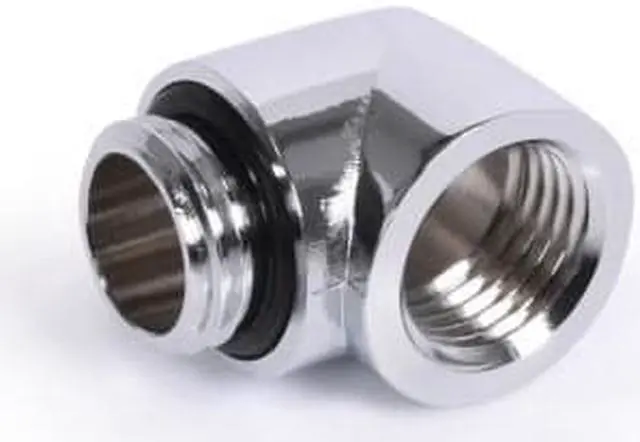 Main image of Alphacool Eiszapfen L-Connector Fitting G1/4 OT G1/4 IT - Chrome (17595)