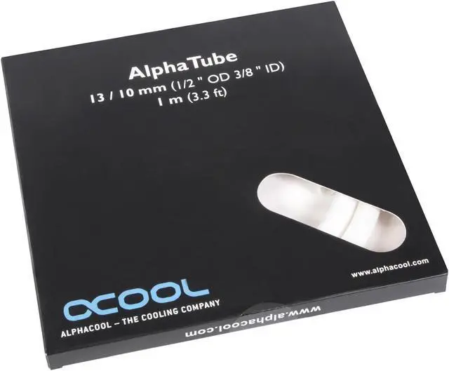 Alt view image 6 of 6 - Alphacool AlphaTube HF Flexible Tubing 10mm ID, 13mm OD (3/8" ID, 1/2" OD), 1 meter, UV White