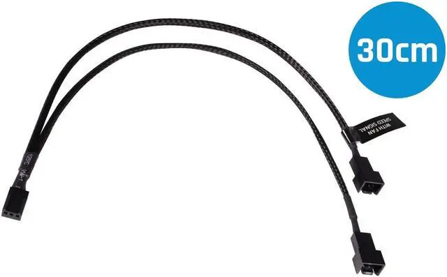 Main image of Alphacool Y-Splitter 3-Pin to 2x 3-Pin Cable - 30cm (18689)