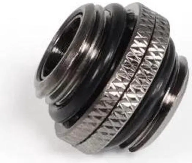 Main image of Alphacool ES Double Nipple Plug-in G1/4 AG to G1/4 AG - Deep Black (13757)