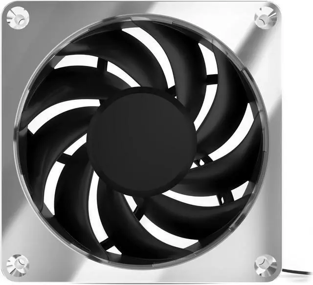 Main image of Alphacool Apex Stealth Metal Fan 3000rpm Chrome - 120x120x25mm (13824)