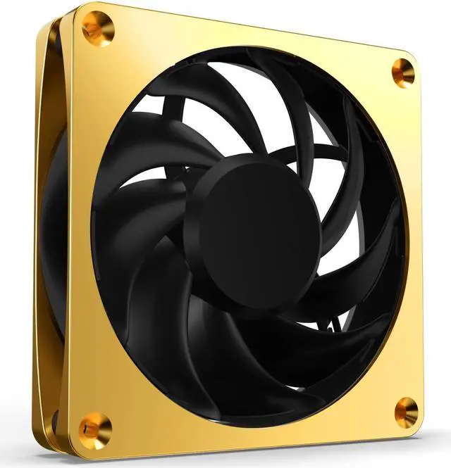Main image of Alphacool Apex Stealth Metal Fan 2000rpm Gold - 120x120x25mm (13854)