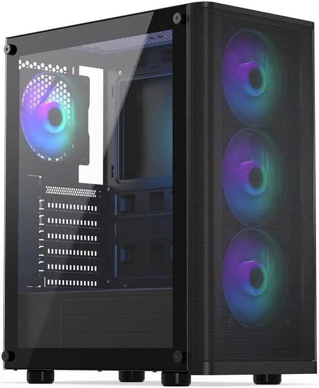 Alt view image 9 of 10 - ENDORFY Ventum 200 ARGB, ATX PC case, computer case, 4x120mm ARGB PWM fans included, matx case, radiator up to 360mm, Tempered glass side, top and front mesh, EY2A014