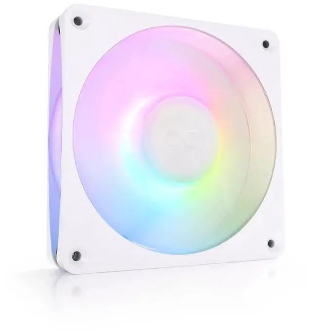 Main image of Alphacool Apex Stealth Metal Aurora Fan White 2600rpm - 120x120x25mm, 120mm, 4-Pin PWM, 3.35 mmH2O, 59.79 CFM, 36.4 dBA, 12V (13776)