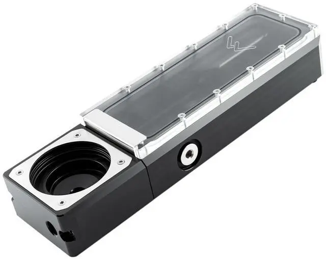 Main image of Watercool HEATKILLER Tank 200 D5 - Clear / Black (30330)