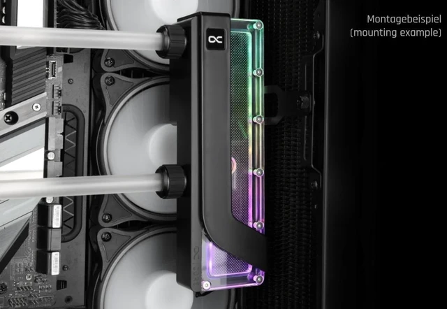 Alt view image 5 of 6 - Alphacool Core 2x DDCzero Flat Reservoir 200 with Pump (14572)