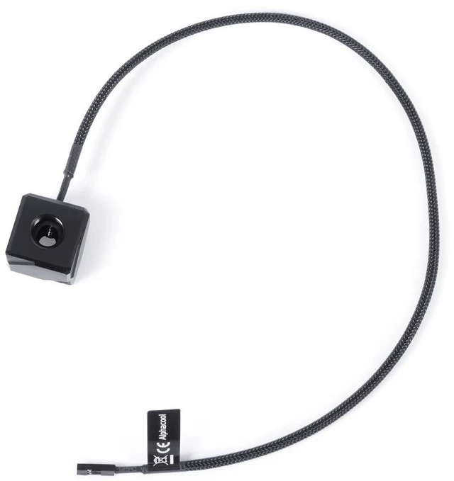 Alt view image 5 of 7 - Alphacool Temperature Sensor Square Acetal - Black (17555)