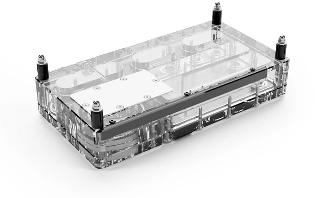 Alt view image 3 of 7 - Alphacool Core Distro Plate 240 Right VPP/D5 Reservoir, G1/4, 164 ml, Acrylic, Clear (15474)