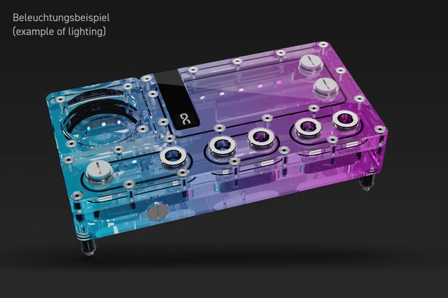 Alt view image 4 of 7 - Alphacool Core Distro Plate 240 Right VPP/D5 Reservoir, G1/4, 164 ml, Acrylic, Clear (15474)