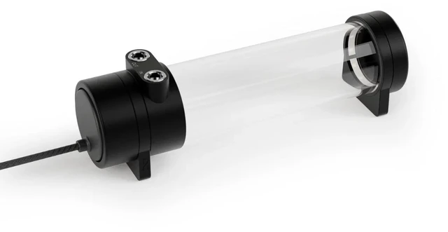 Alt view image 3 of 7 - Alphacool Core 70 Tube Reservoir with VPP/D5 Apex PWM Pump, G1/4, 494ml, Borosilicate Glass, Black (13742)