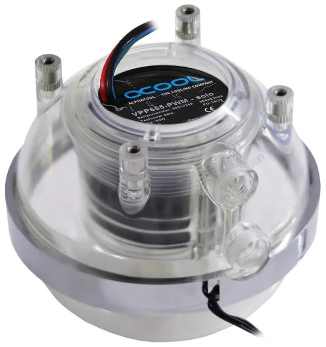 Alt view image 4 of 7 - Alphacool Eisball Adressable RGB - Acryl with D5 VPP655 PWM Reservoir, G1/4 (13795)