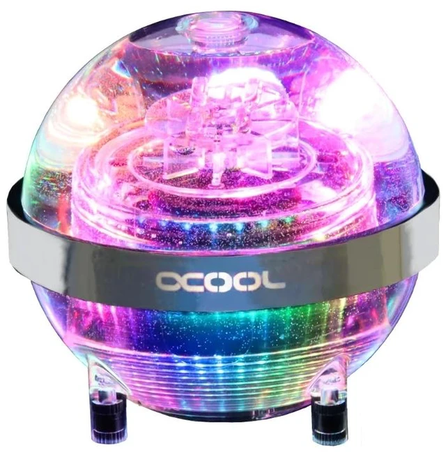Alt view image 7 of 7 - Alphacool Eisball Adressable RGB - Acryl with D5 VPP655 PWM Reservoir, G1/4 (13795)