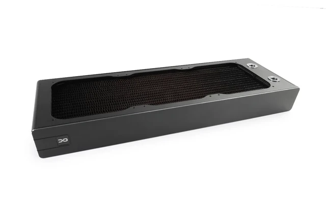 Alt view image 7 of 7 - Alphacool Core XT45 Full Copper 360mm Radiator, 120mm, G1/4, 50mm, Black (14584)