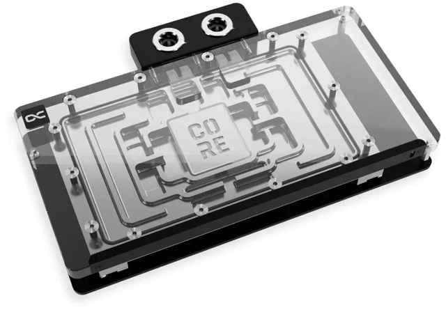 Alt view image 7 of 7 - Alphacool Core Geforce RTX 5090 Solid + AMP Waterblock with Backplate, G1/4, Chrome Plated Copper, ARGB (14730)