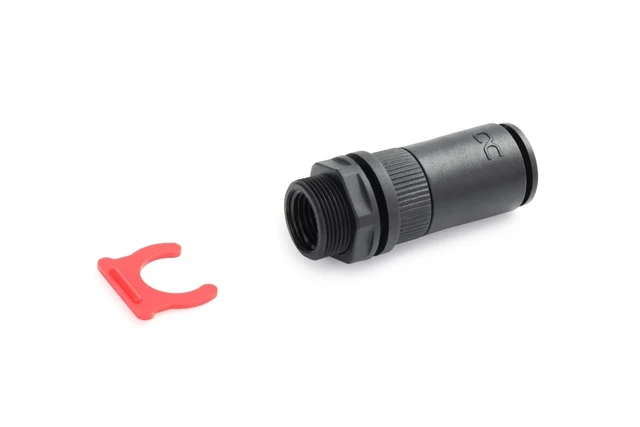 Alt view image 3 of 3 - Alphacool ES Quick Release Coupling G1/4 IG Female - Bulkhead Fitting PushIn Industry, Nylon, Black (17658)
